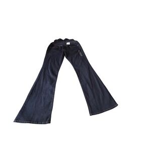 NWT Maternity Sexy Bootcut Jeans Dark Indigo Wash Full Panel 30/10r NWT